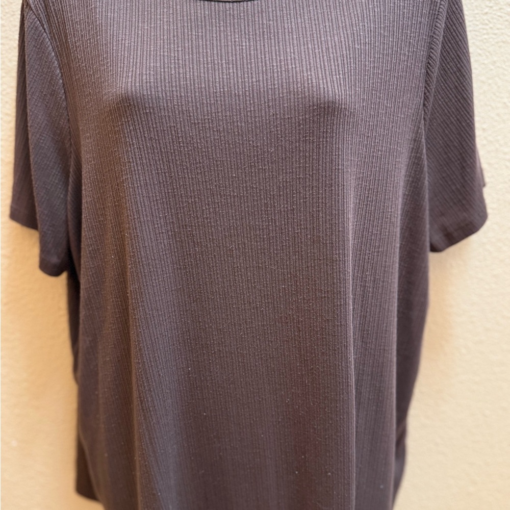 Old Navy Brown Ribbed T-Shirt